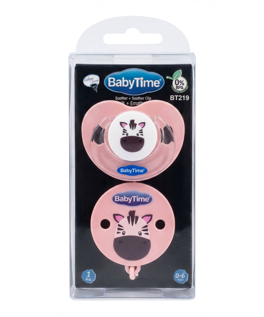 BabyTime Soother + Soother Chain (Whale Design)