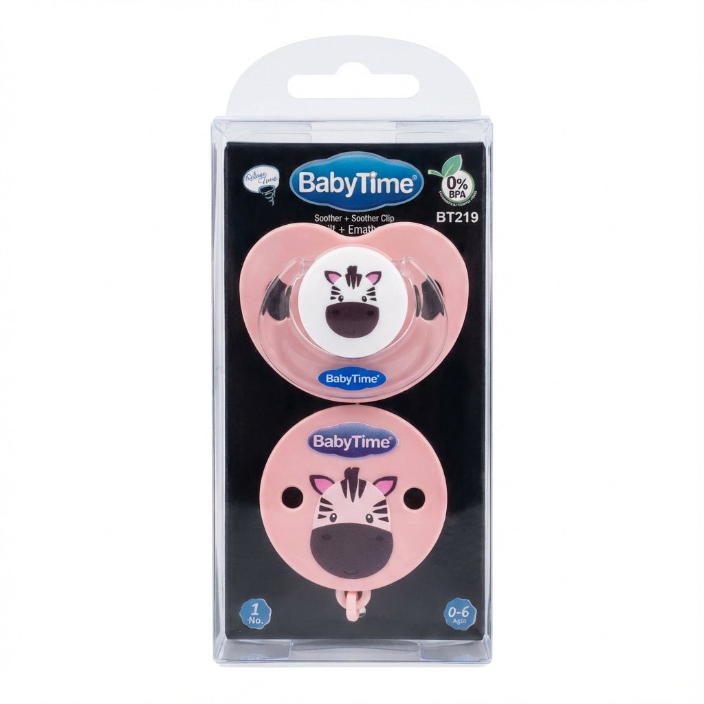 BabyTime Soother + Soother Chain (Whale Design)