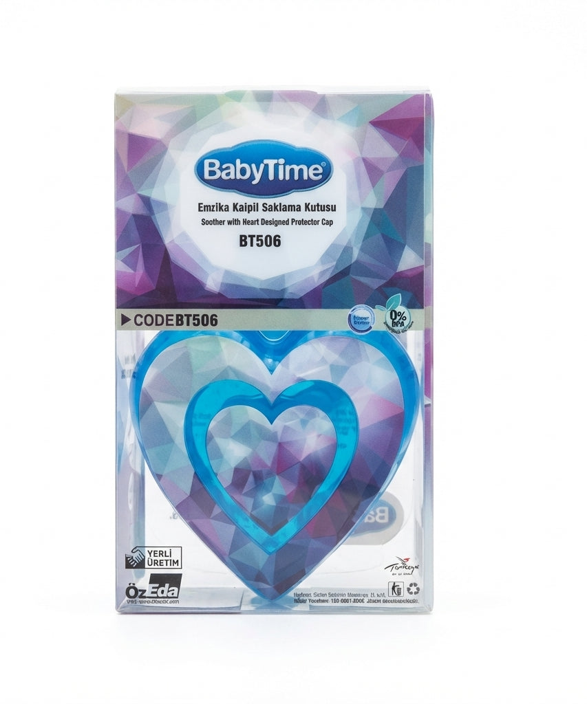 BabyTime Soother with Heart Designed Protector Cup