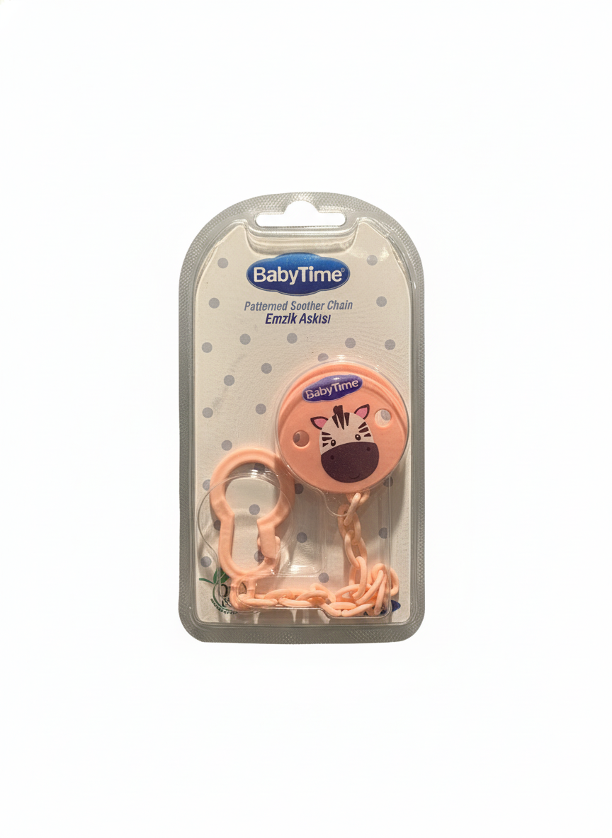 BabyTime Patterned Soother Chain - Panda