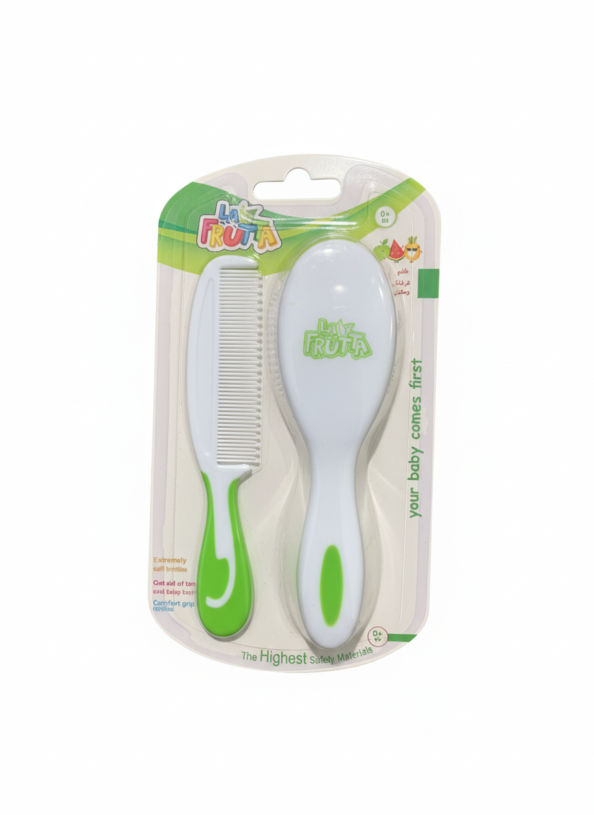 LA FRUTA Baby Comb & Brush Set
