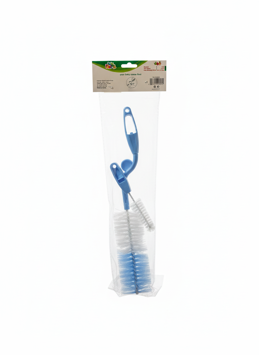 My Frutta Bottle & Teat Brush With Rotating Hand