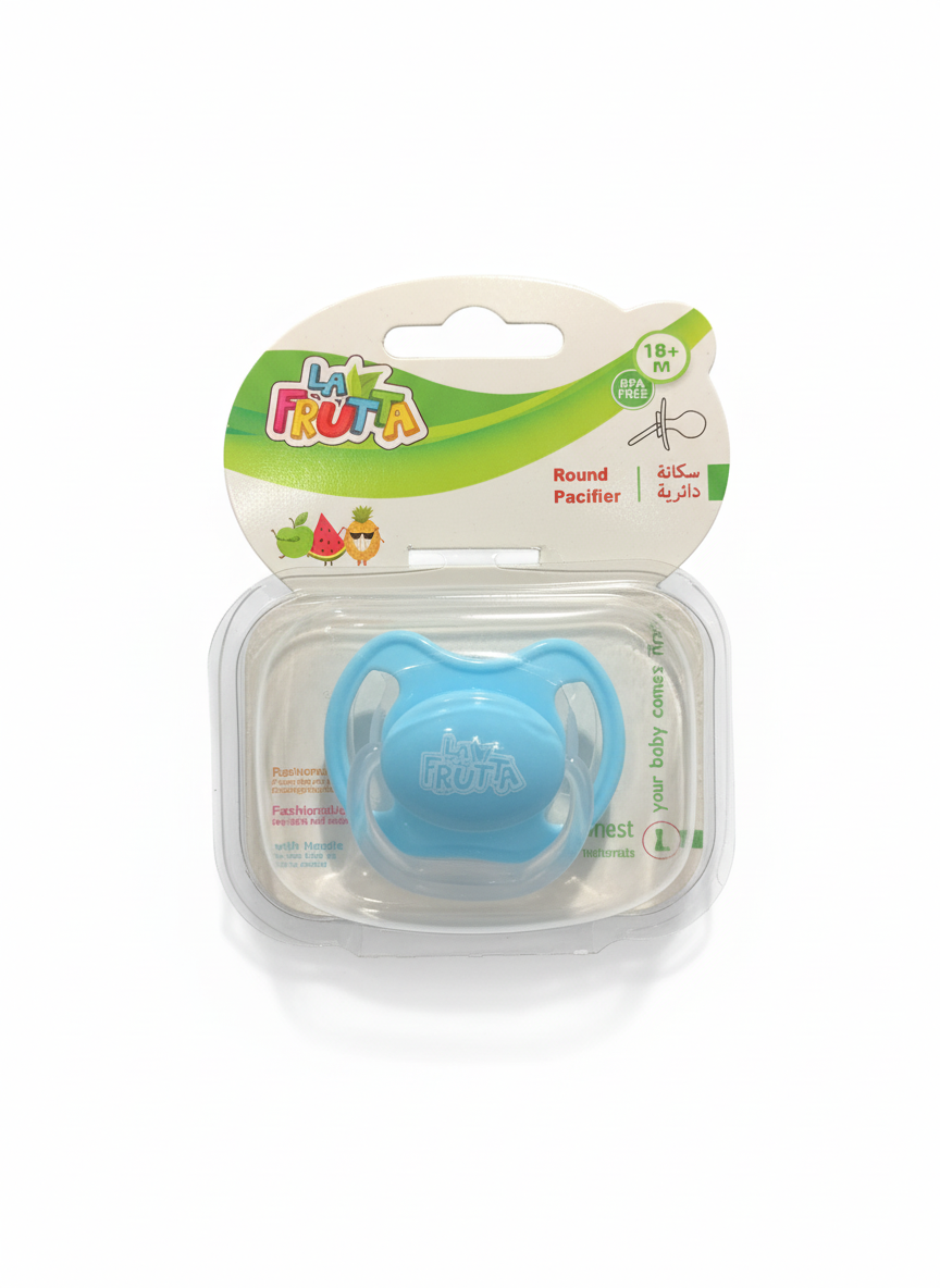 LA FRUTA Round Pacifier (18+ Months, Pink)
