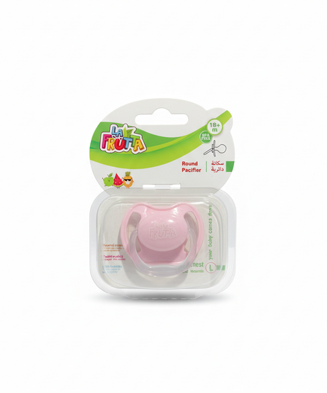 LA FRUTA Round Pacifier (18+ Months, Pink)