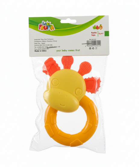 LA FRUTA Giraffe Rattle & Teether Toy
