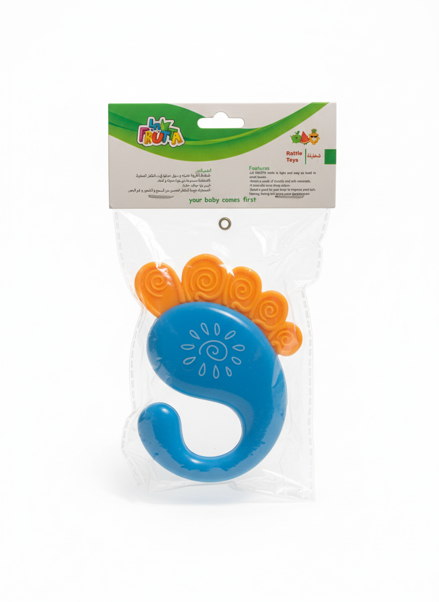 LA FRUTA Giraffe Rattle & Teether Toy