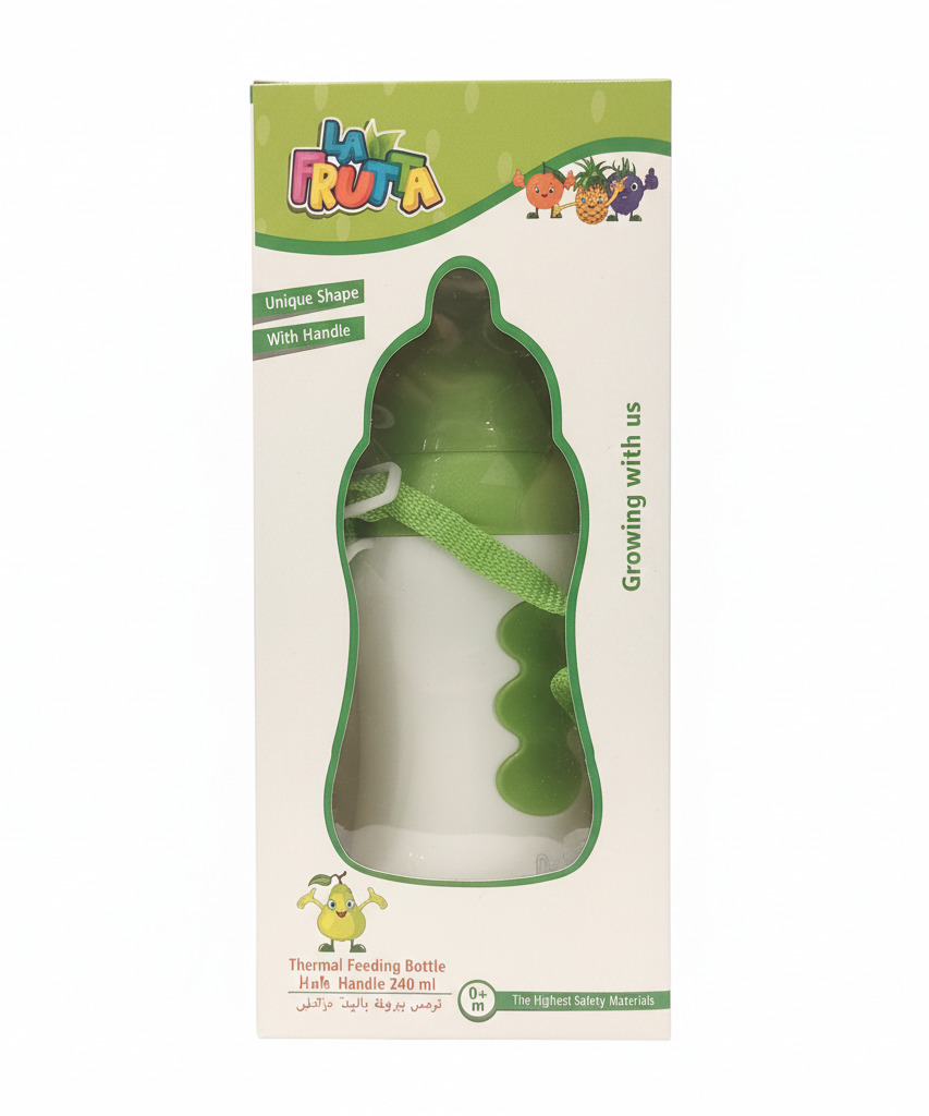 LA FRUTA Thermal Feeding Bottle With Handle 240ml