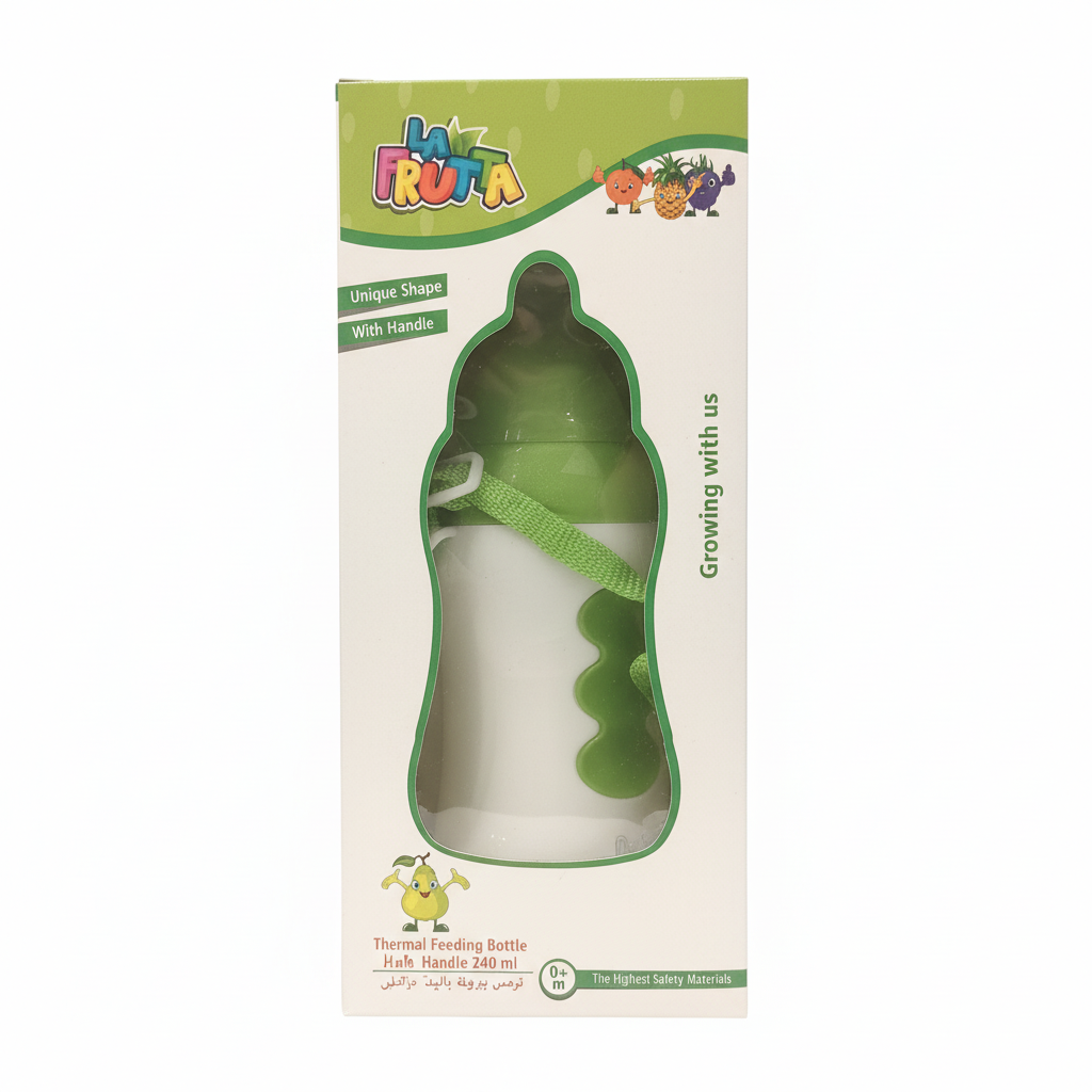 LA FRUTA Thermal Feeding Bottle With Handle 240ml